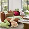 Happy Easter Bunny Shaped Throw Pillow, Plush Boucle Jumping Rabbit Cushion Sherpa Easter Decorative Pillow for Couch Living Room Bed, Off White, 14.5 x 21.5 inches